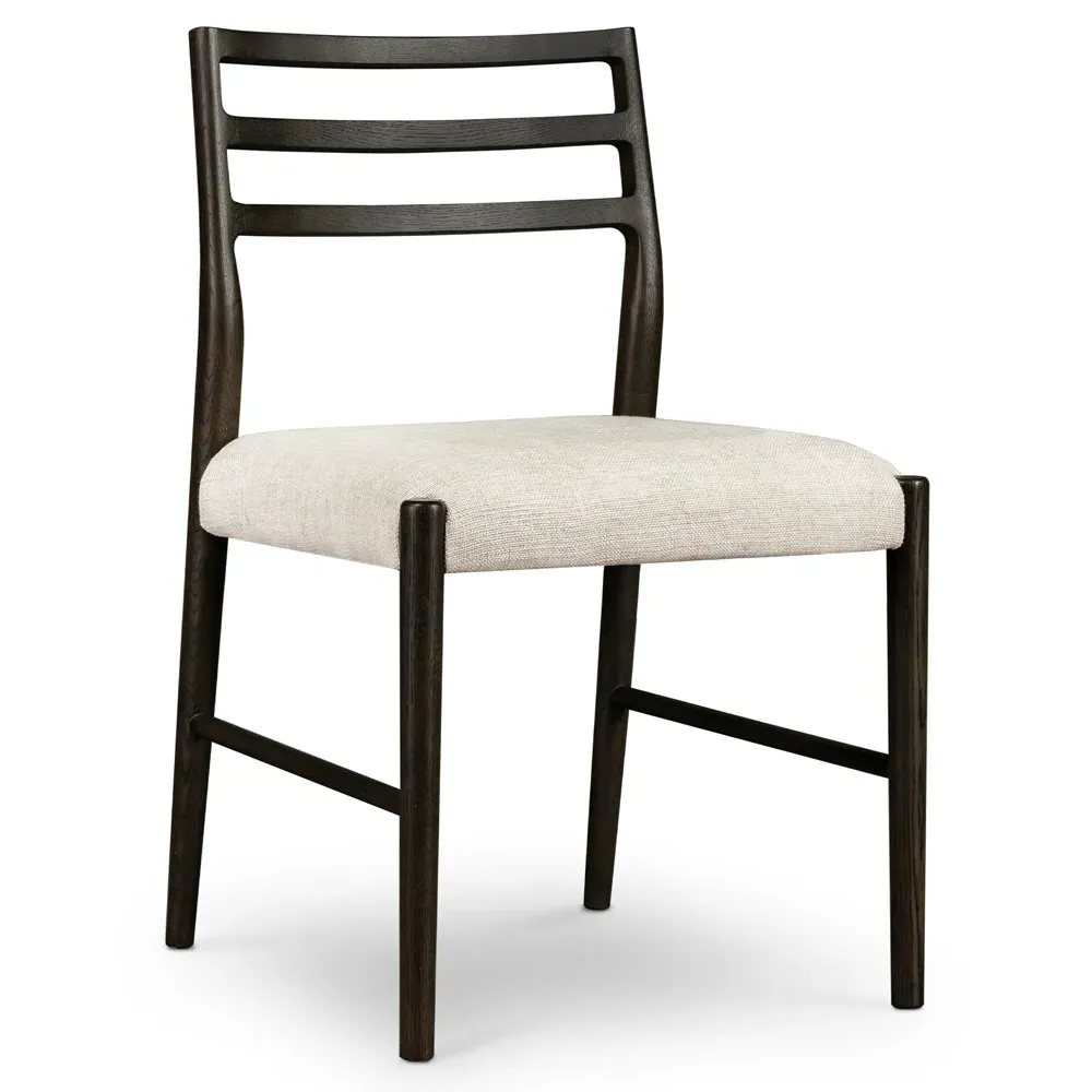 George Ladder Back Dining Chair - Beige, Oak