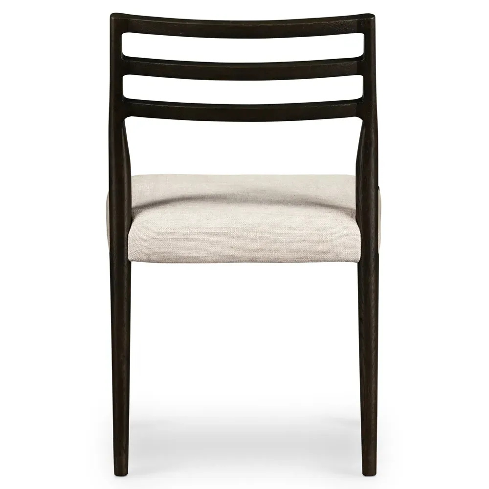 George Ladder Back Dining Chair - Beige, Oak