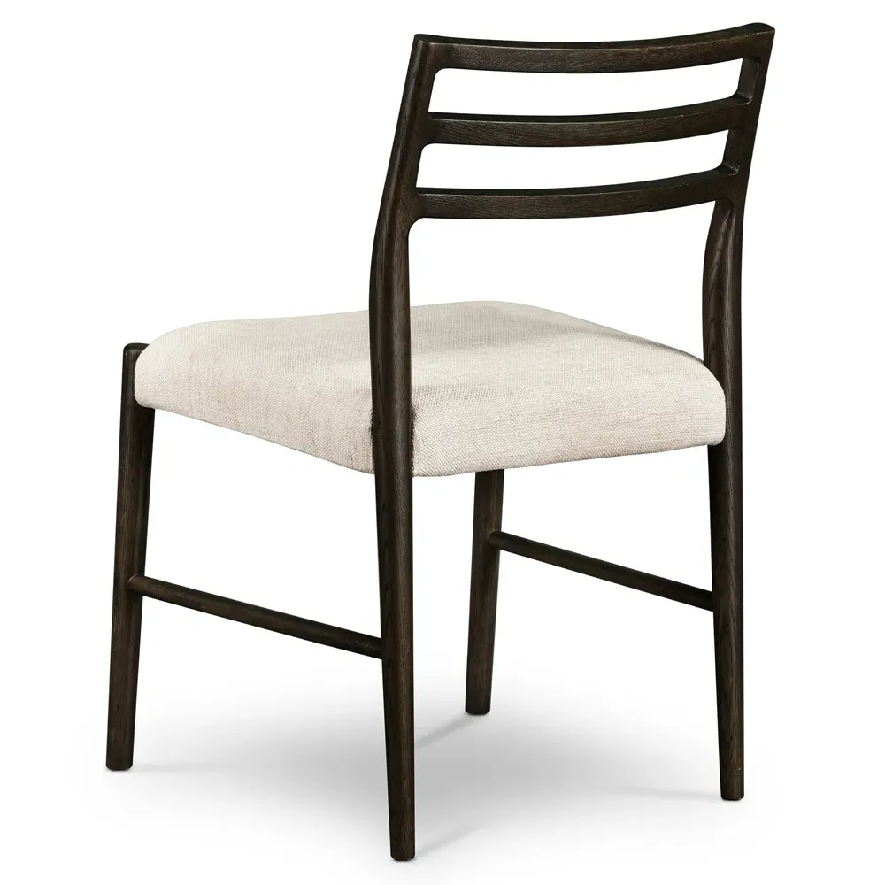 George Ladder Back Dining Chair - Beige, Oak