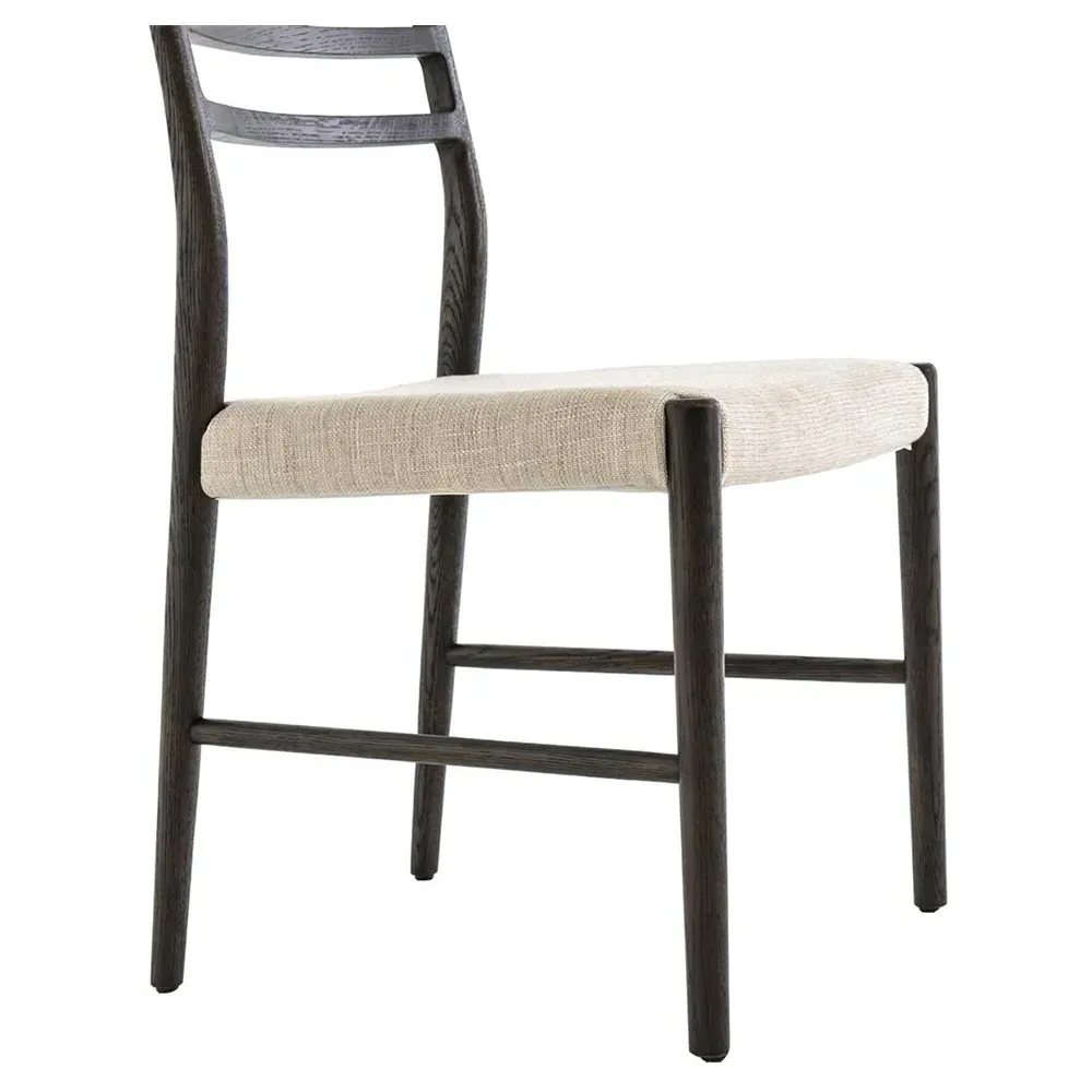 George Ladder Back Dining Chair - Beige, Oak