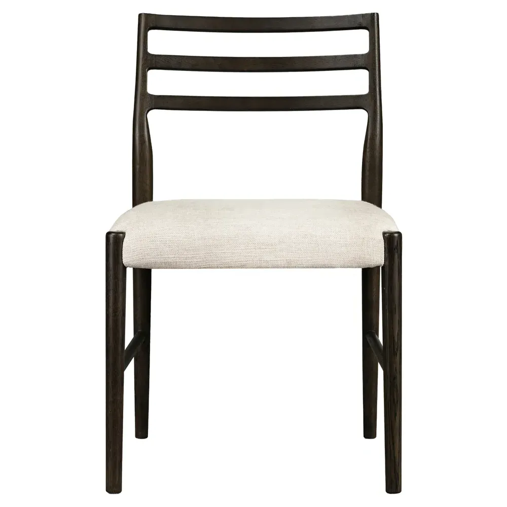 George Ladder Back Dining Chair - Beige, Oak image
