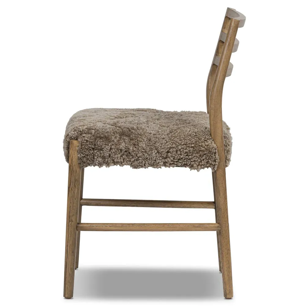 George Ladder Back Dining Chair - Brown, Oak