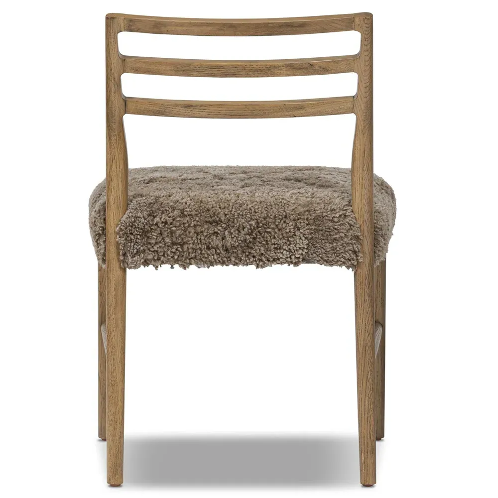 George Ladder Back Dining Chair - Brown, Oak