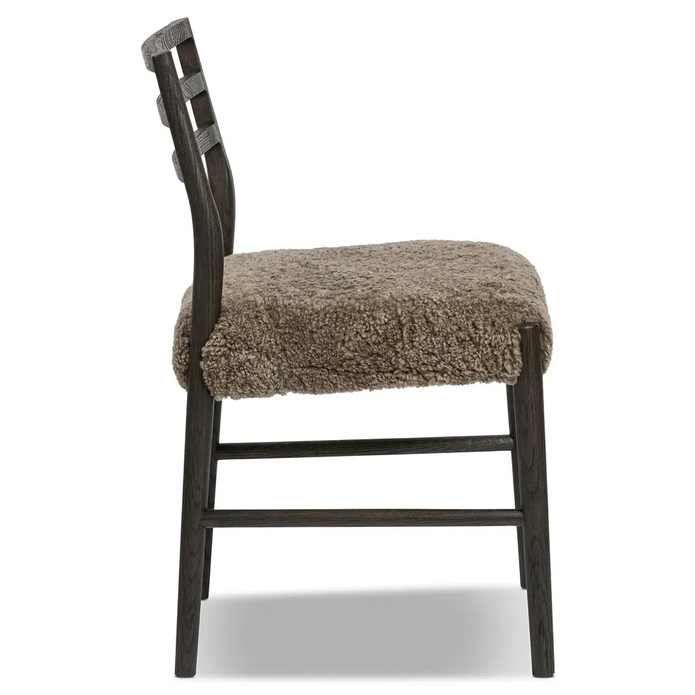 George Ladder Back Dining Chair - Brown, Oak