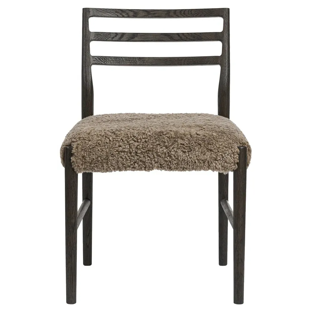 George Ladder Back Dining Chair - Brown, Oak