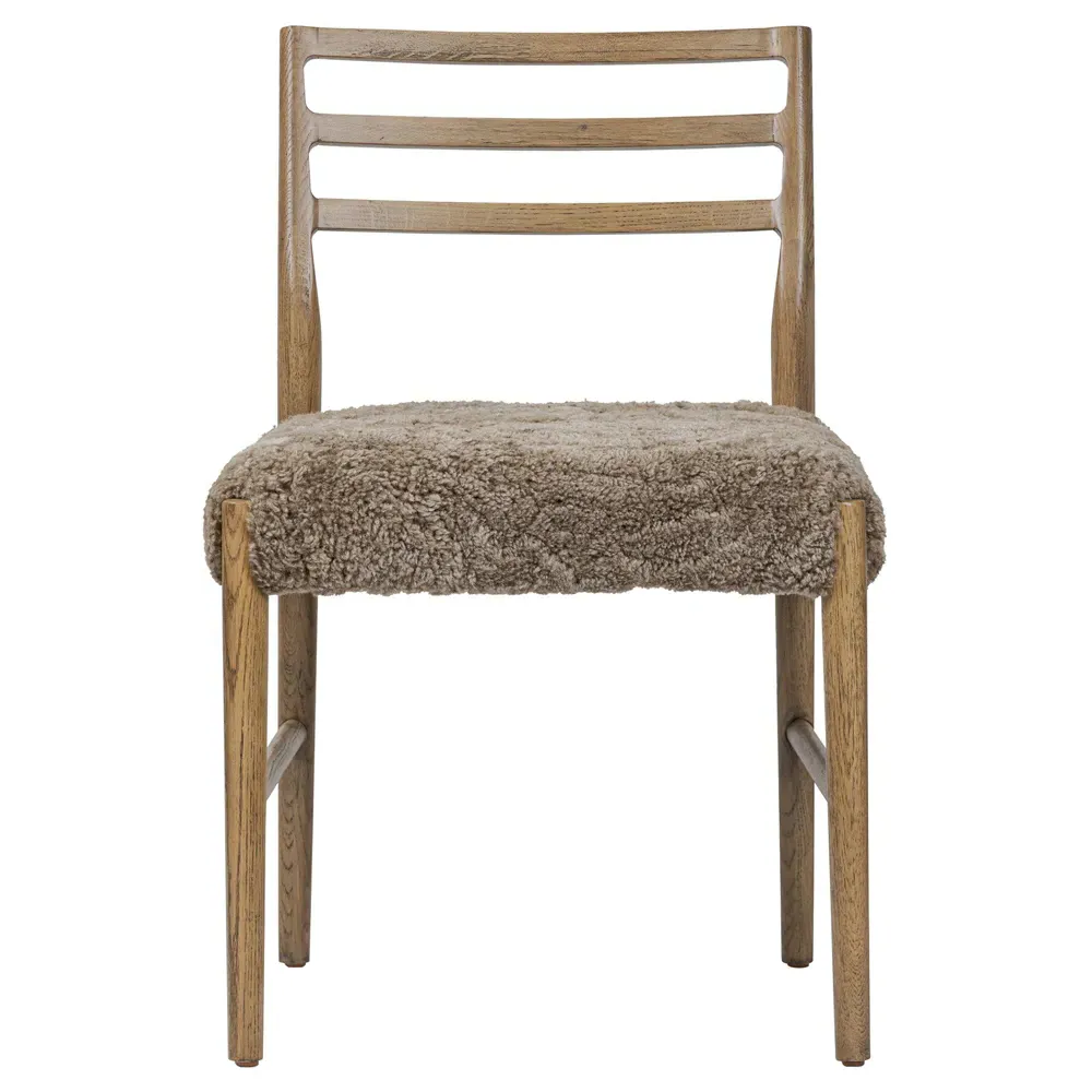 George Ladder Back Dining Chair - Brown, Oak