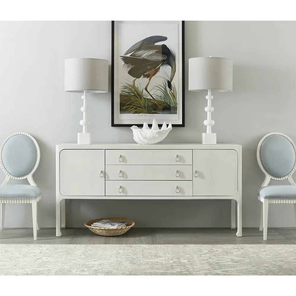 Georgia Coastal Beach Sideboard - Cream, Grasscloth