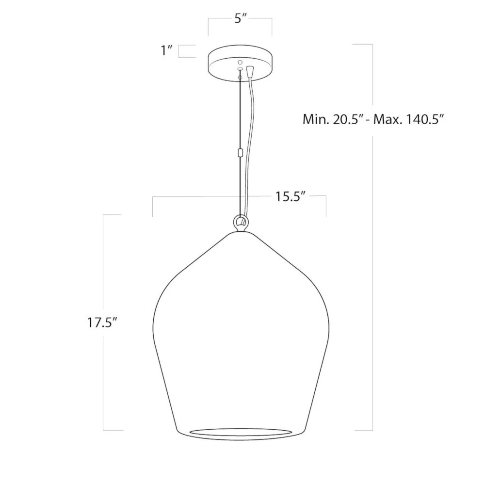 Georgian Woven Single Pendant Light - Black, Rattan