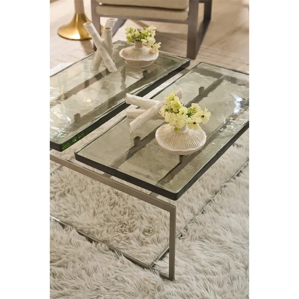 Georgina Coffee Table - Black, Glass