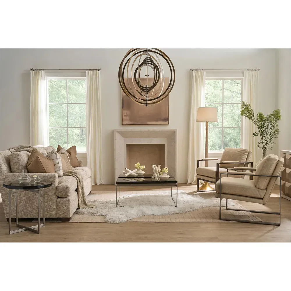 Georgina Coffee Table - Black, Glass