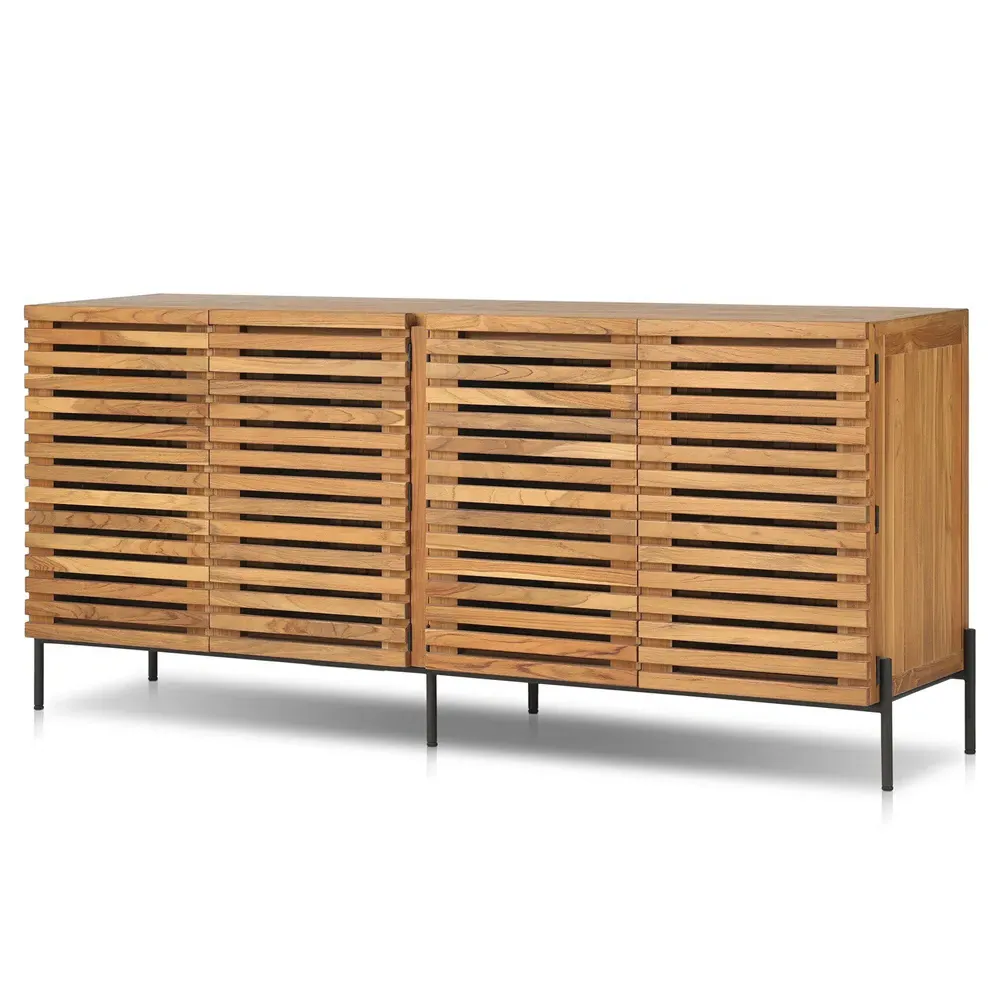 Georgina Outdoor Sideboard - Brown, Teak