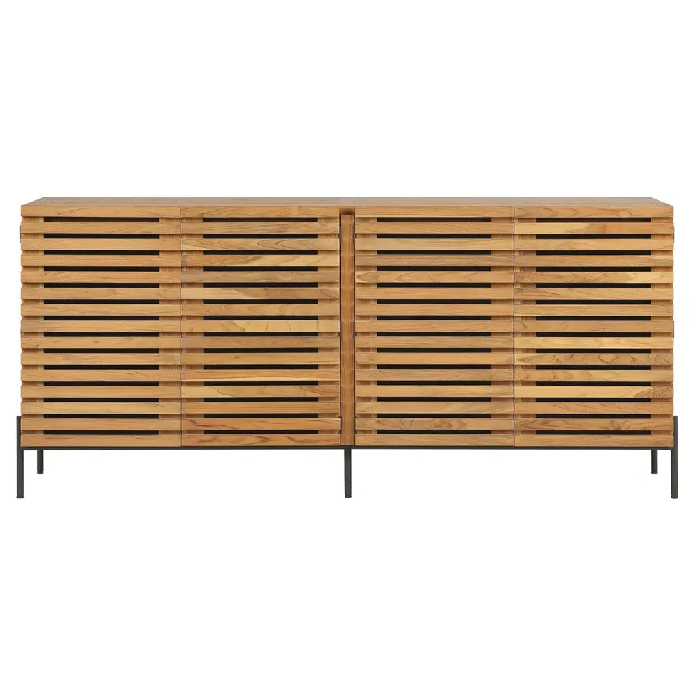 Georgina Outdoor Sideboard - Brown, Teak