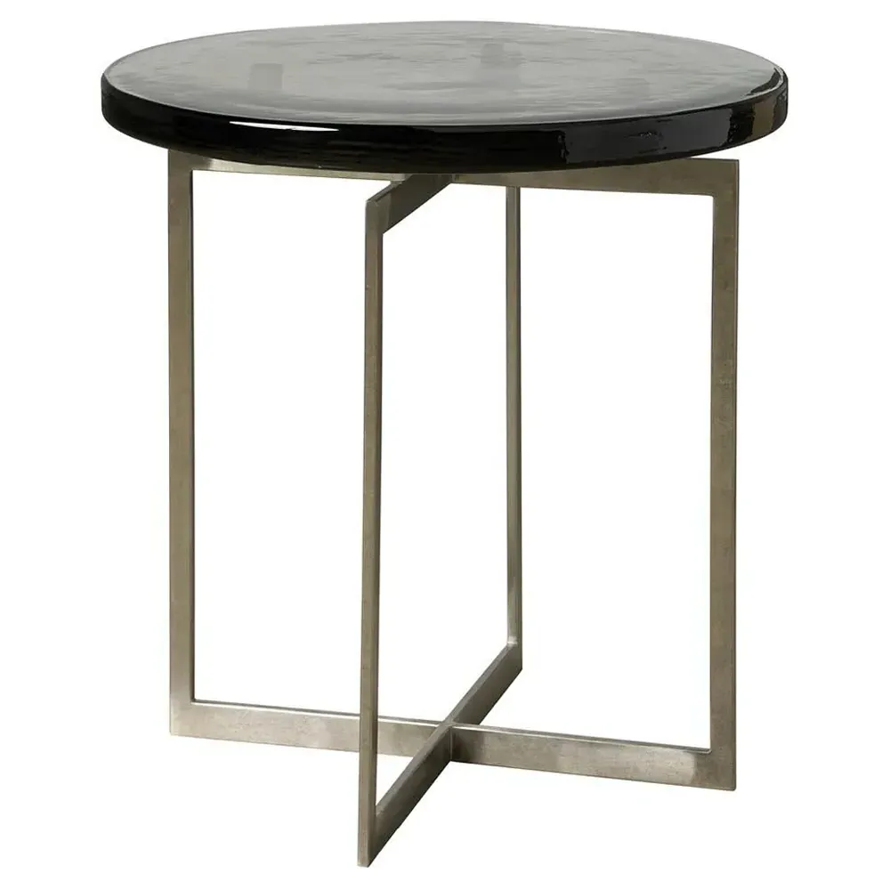 Georgina Side Table - Black, Glass