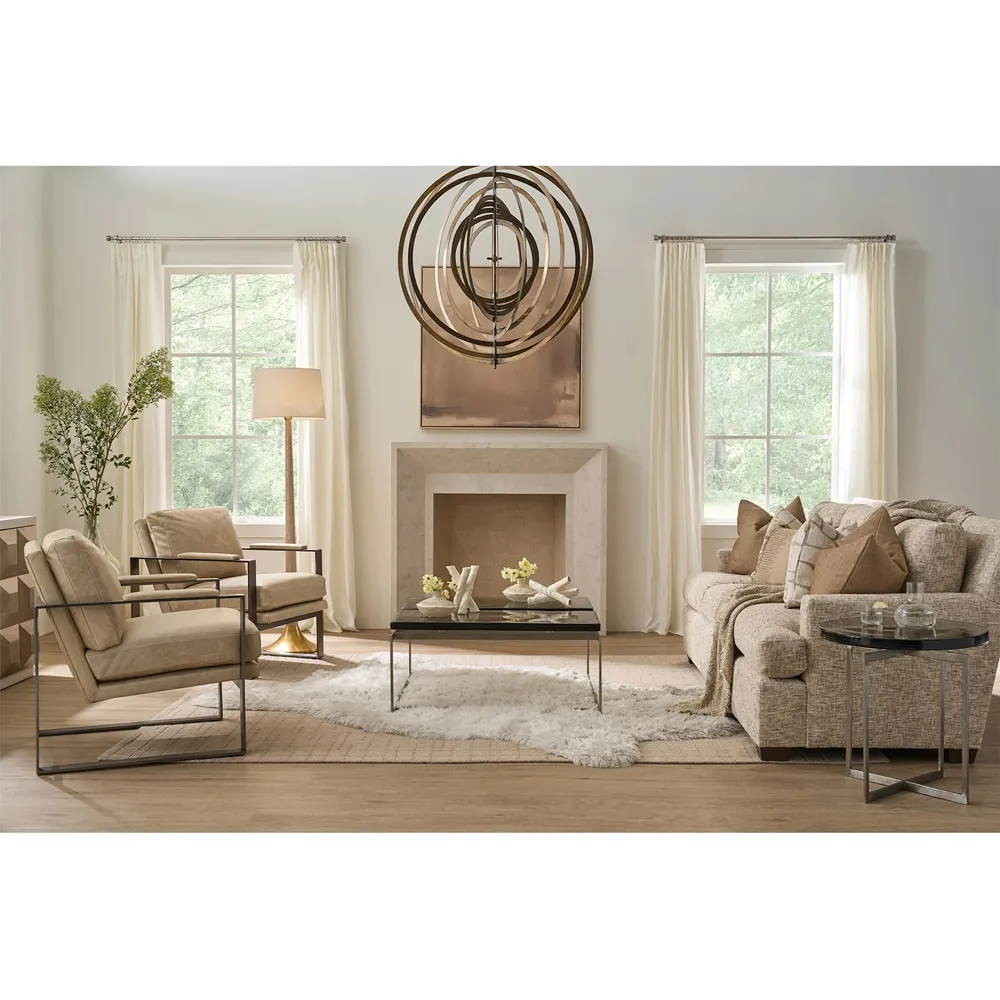 Georgina Side Table - Black, Glass