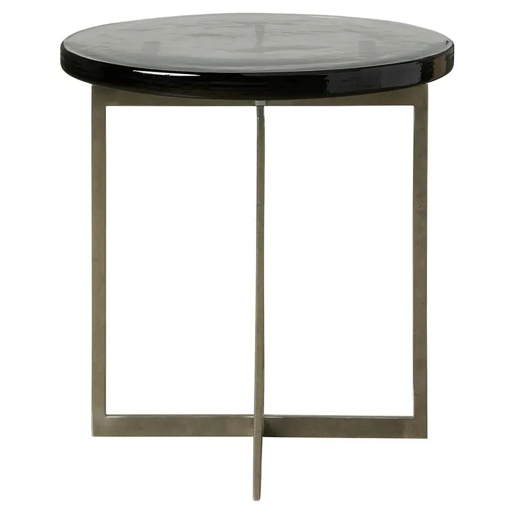 Georgina Side Table - Black, Glass image