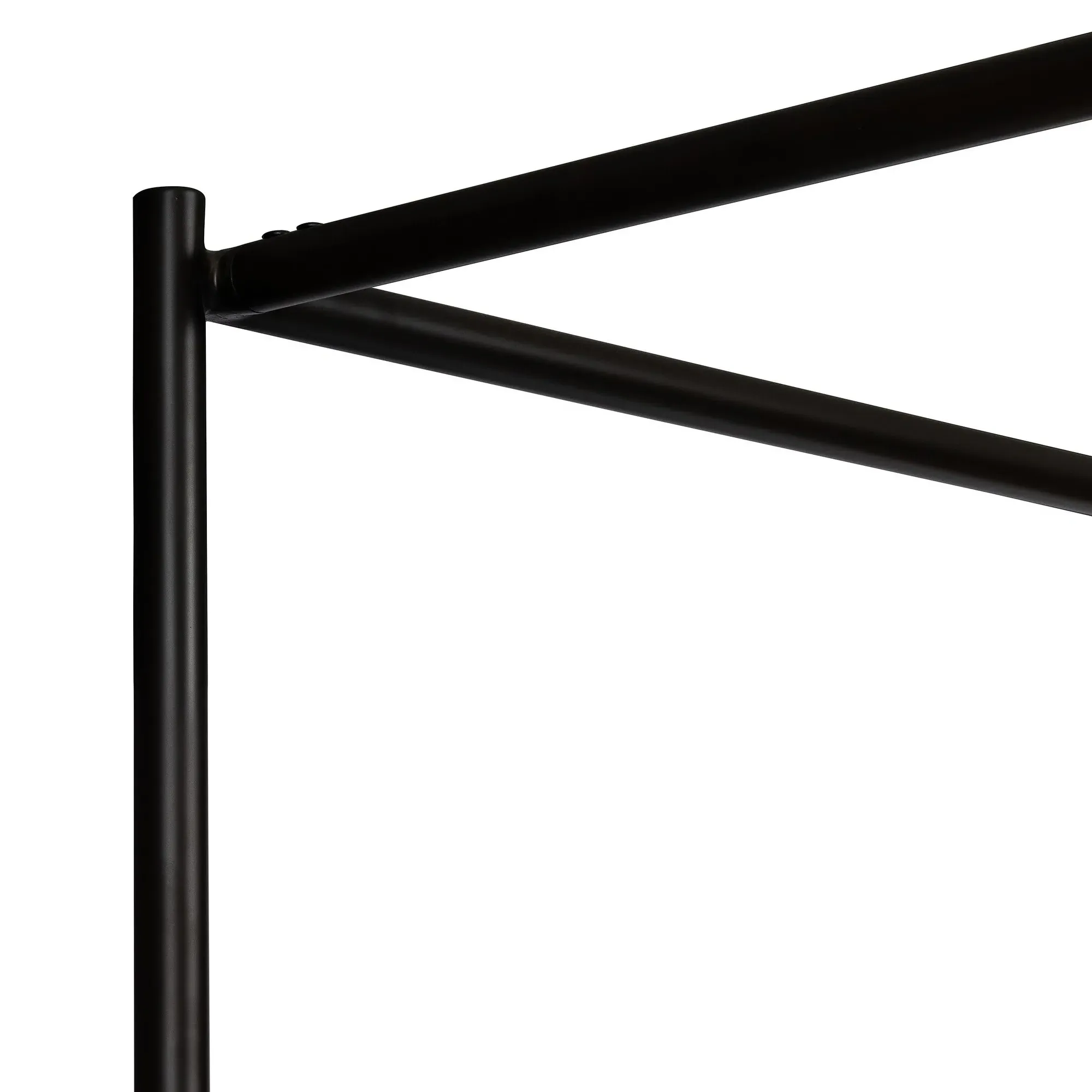 Gerald King Size Canopy Bed - Cream, Boucle