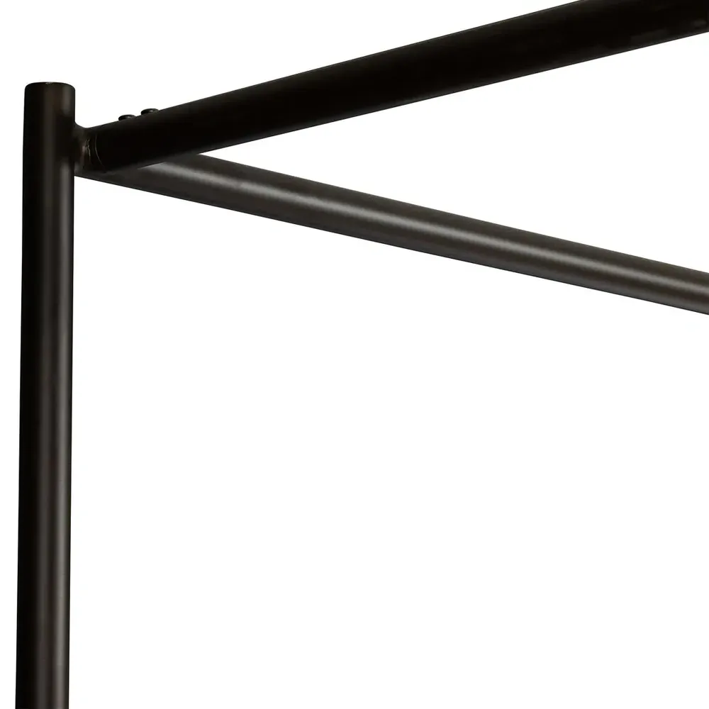 Gerald Queen Size Canopy Bed - Grey, Boucle