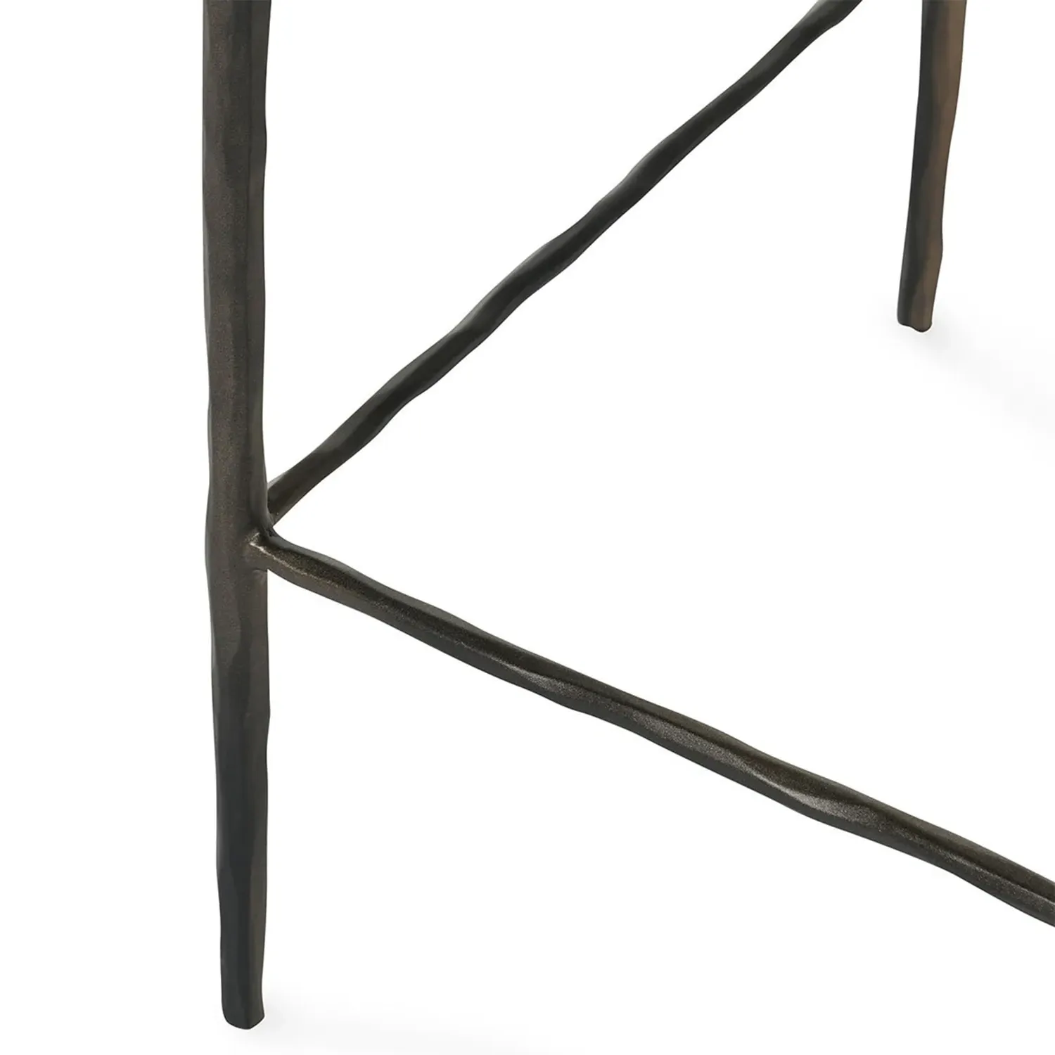 Geraldine Counter Stool - Black, Leather
