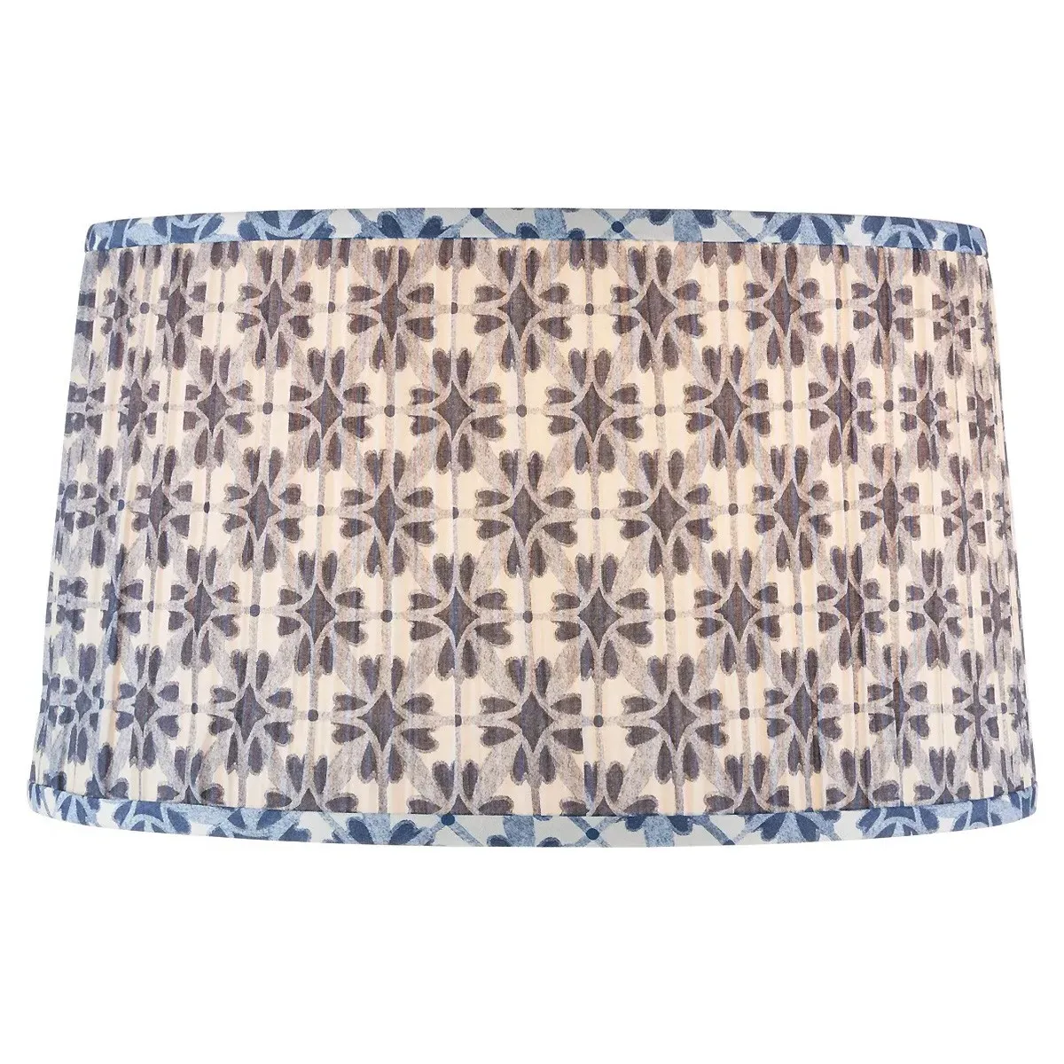 Gerica Tapered Lamp Shade - Blue, Cotton