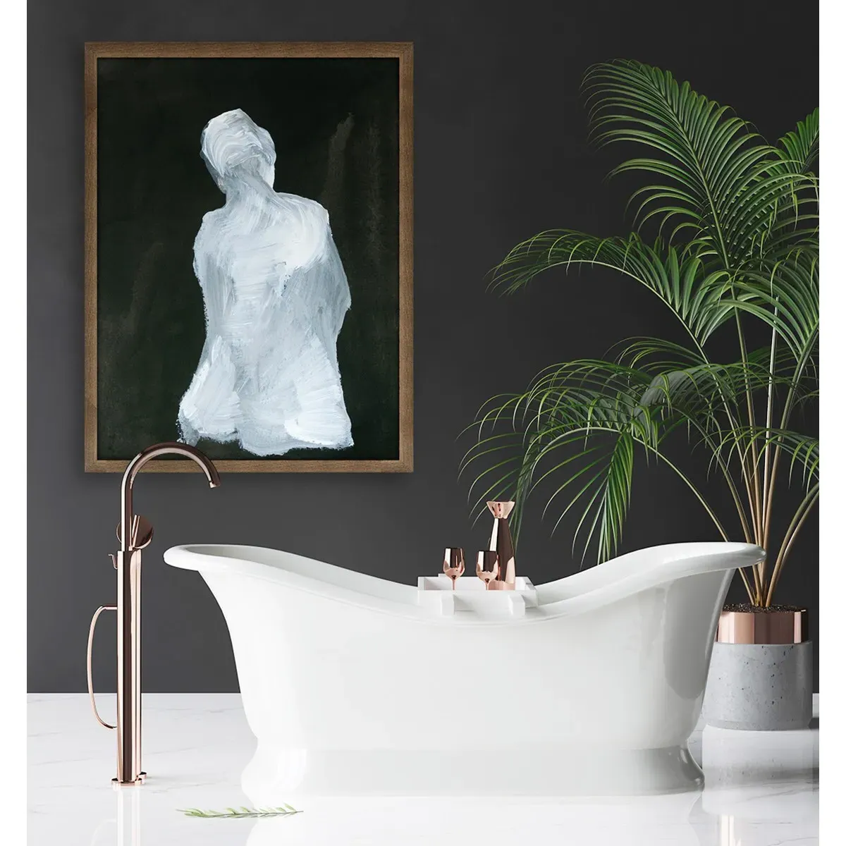 Ghost Painting 24x32 - White, Paper