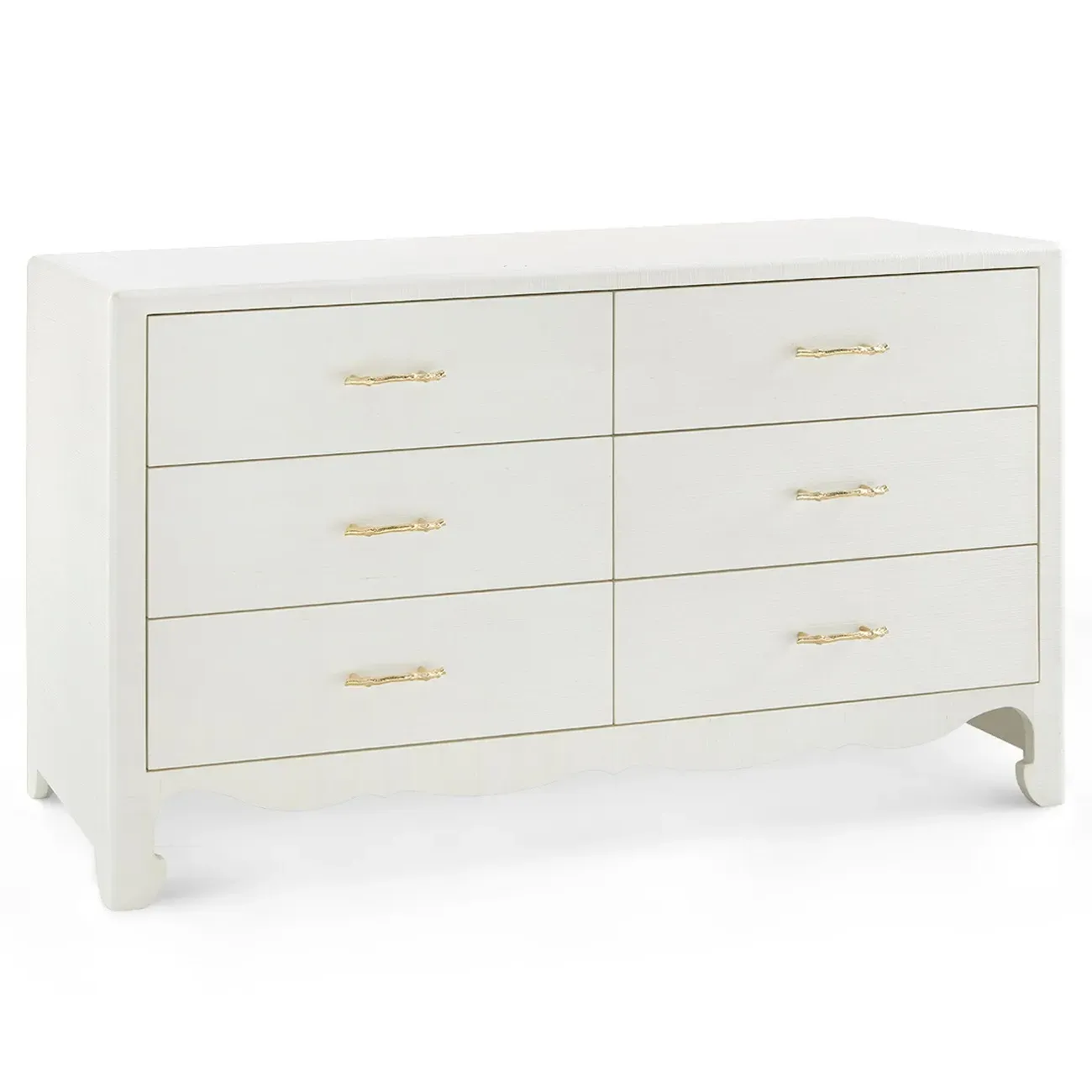 Gianna Double Dresser - Sand White, Wood