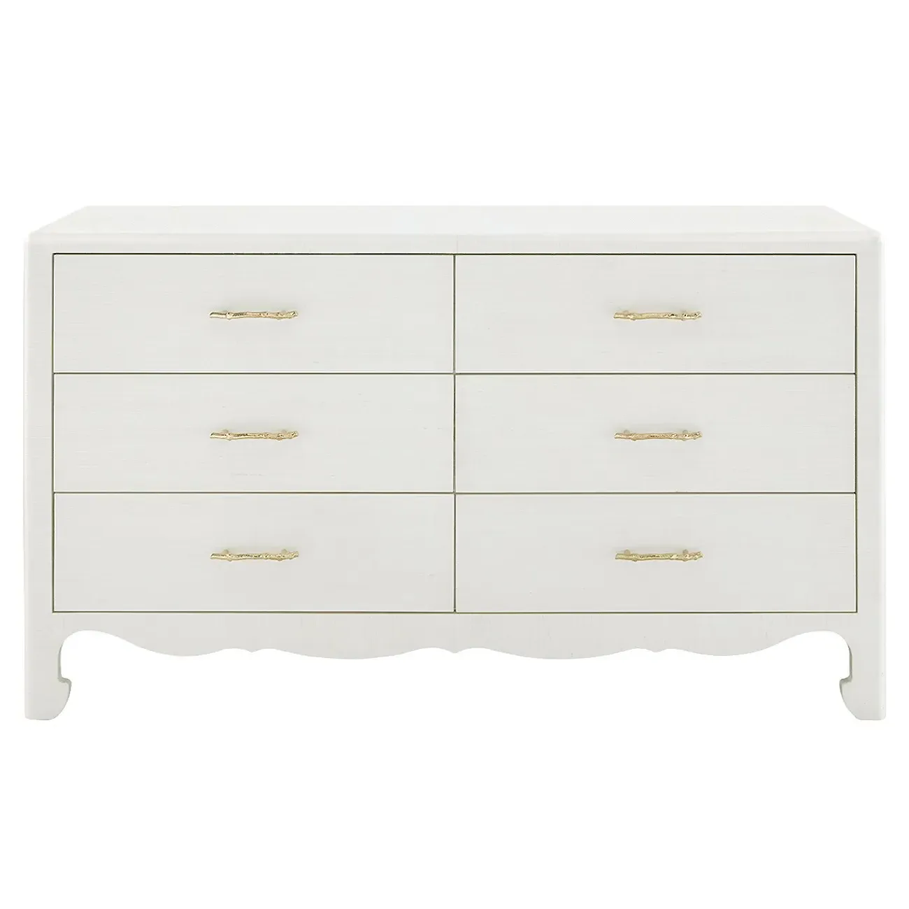 Gianna Double Dresser - Sand White, Wood