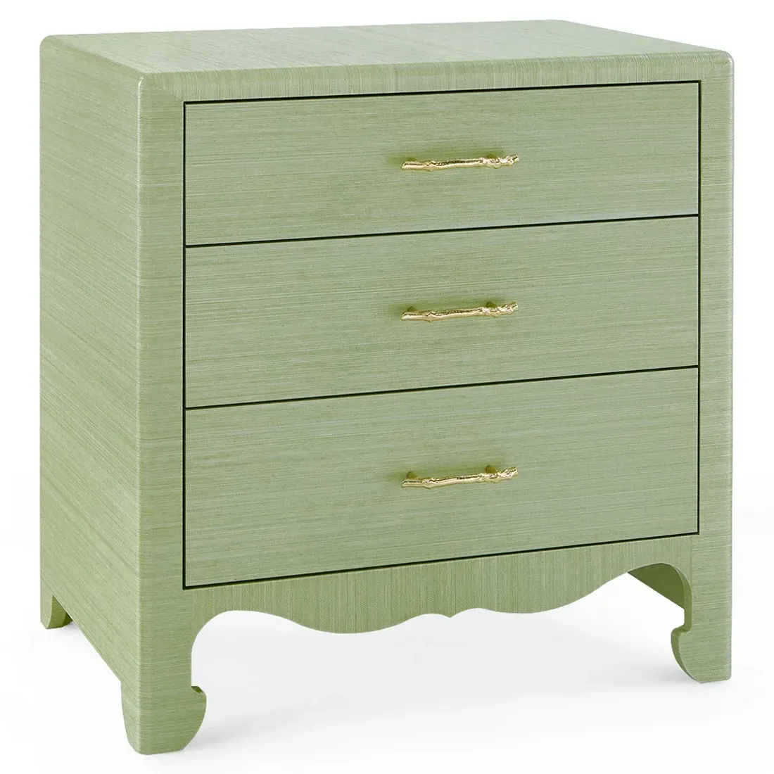 Gianna Rectangular End Table with Drawer - Spring Green, Wood