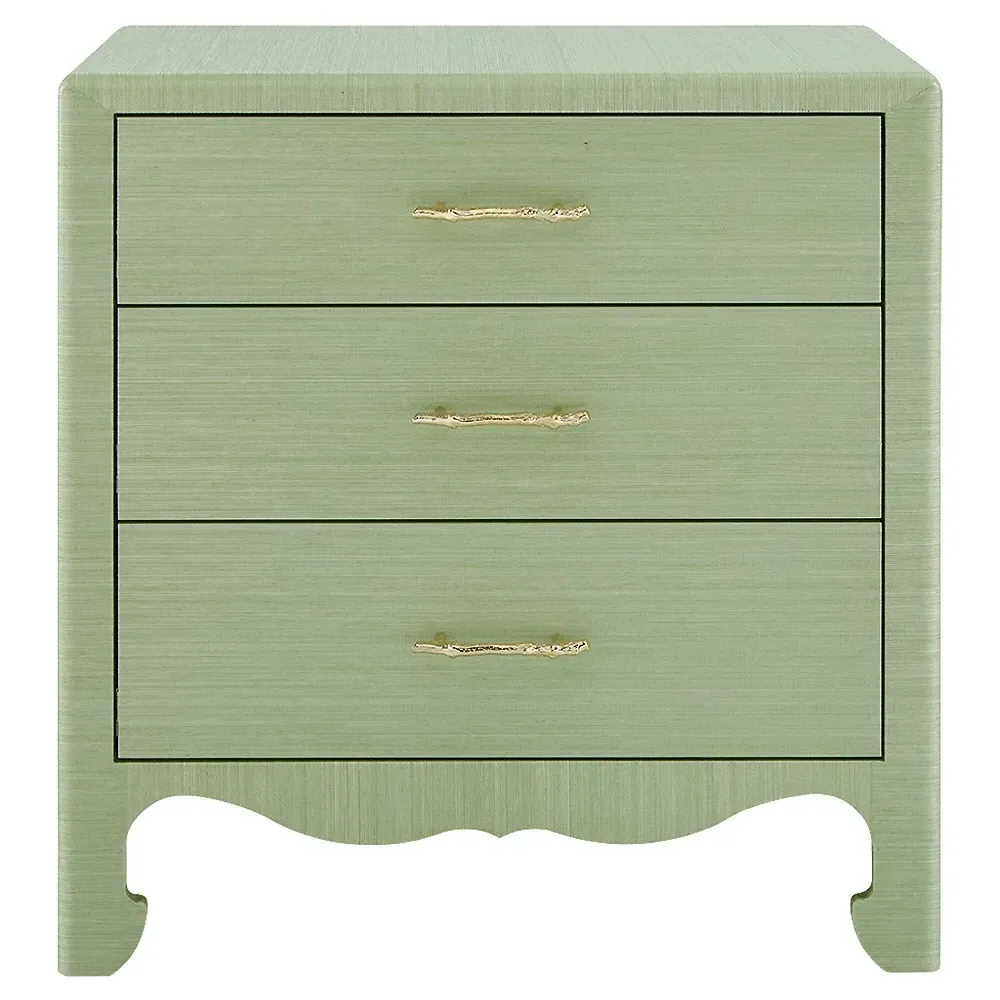 Gianna Rectangular End Table with Drawer - Spring Green, Wood
