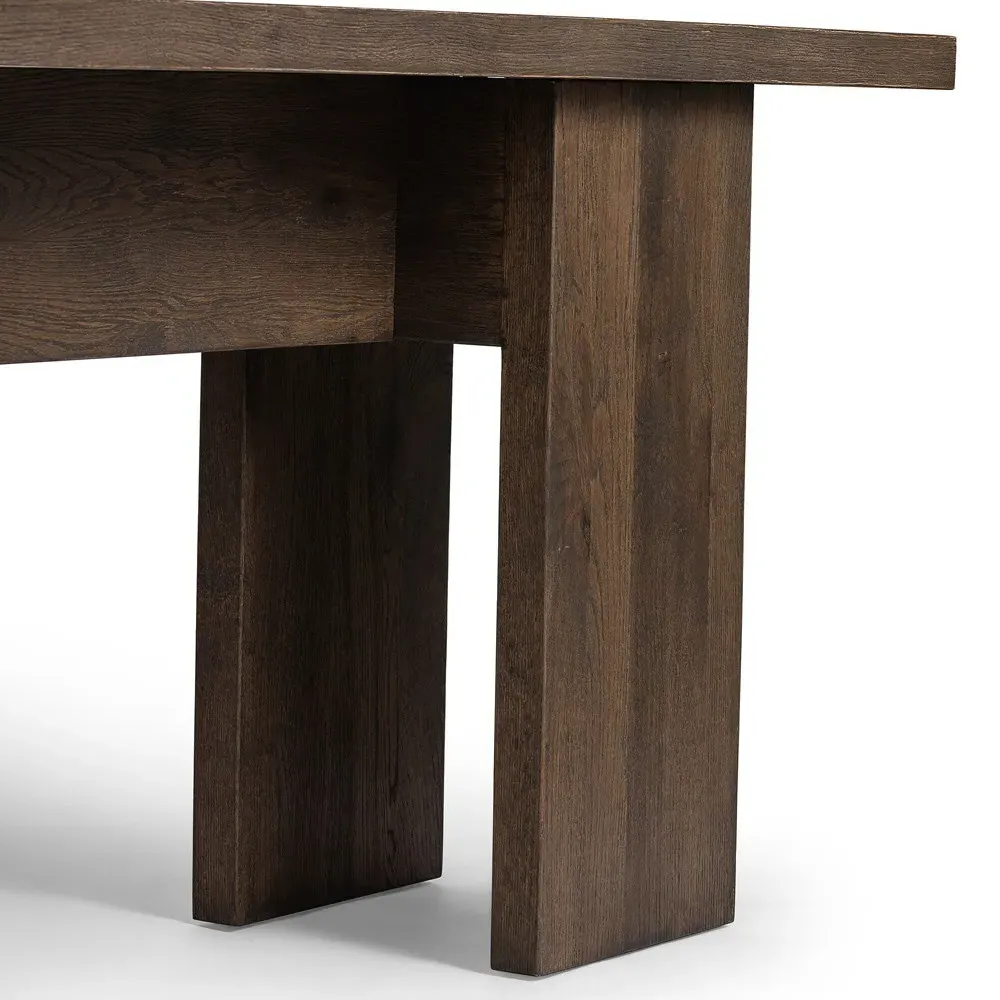 Gianne Rectangular Console Table - Grey, Oak