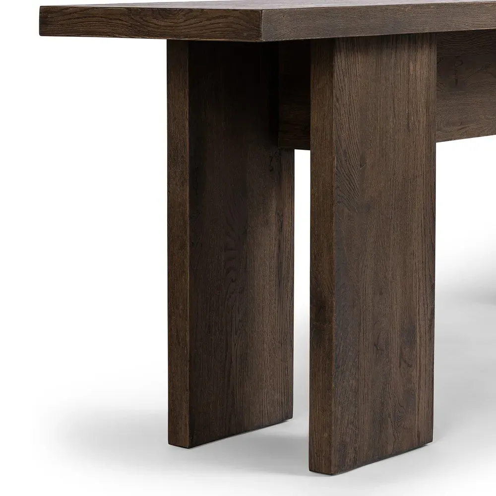 Gianne Rectangular Console Table - Grey, Oak