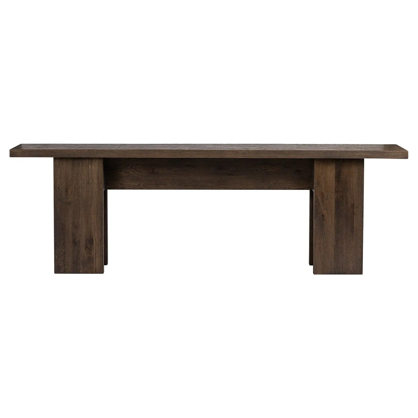 Gianne Rectangular Console Table - Grey, Oak image