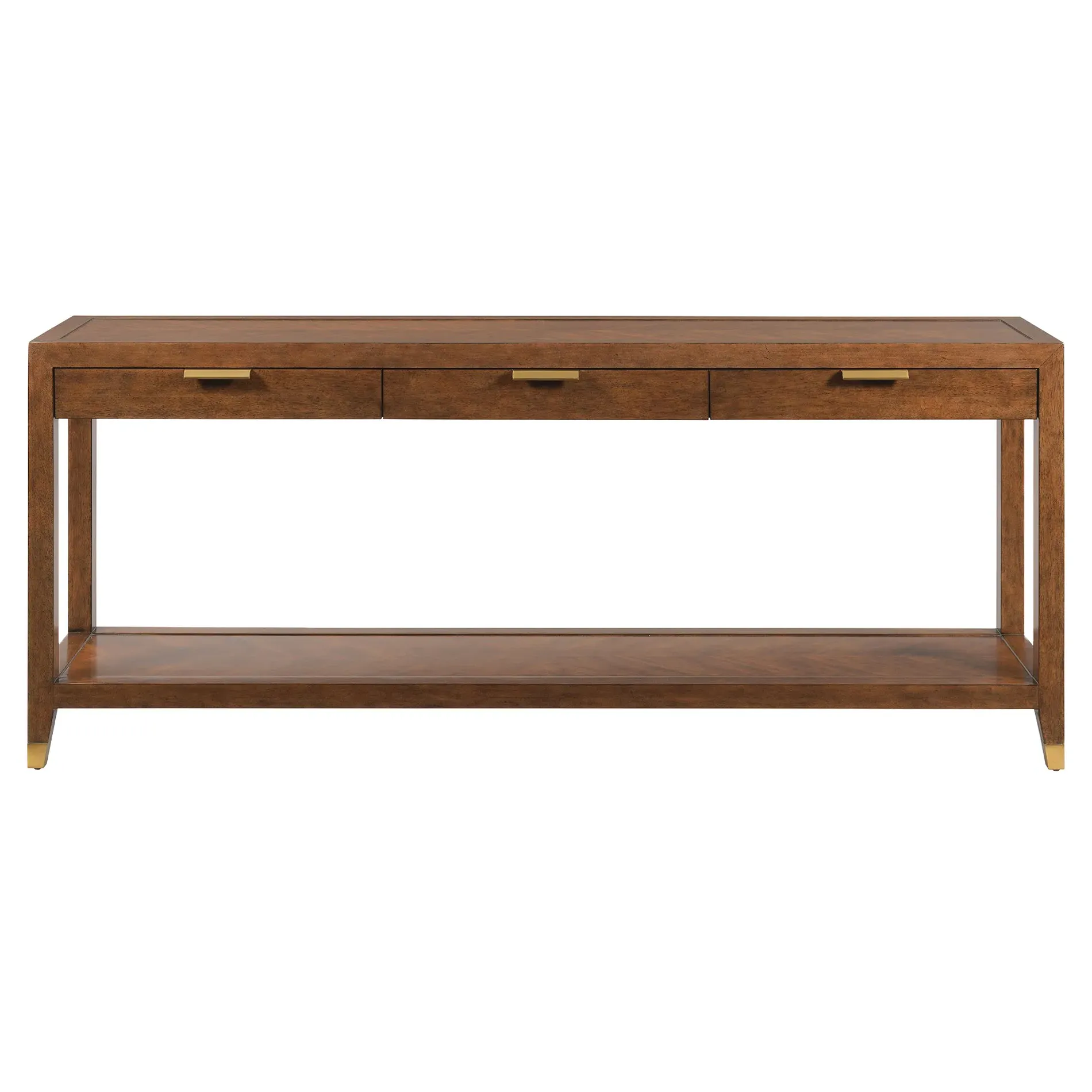 Gibson Rectangular Console Table - Bordeaux, Oak image