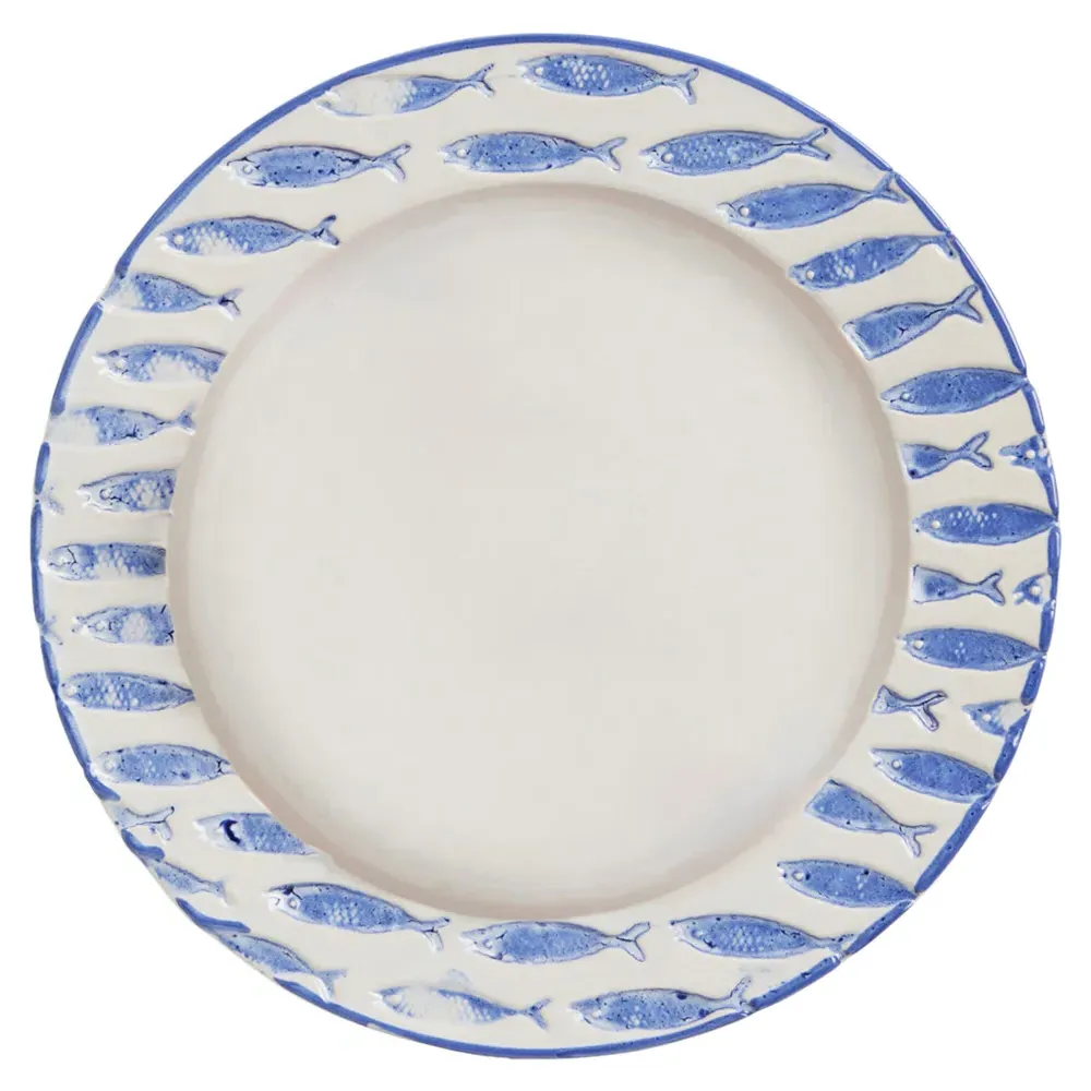 Gideon Salad Plate Set of 4 - White, Stoneware