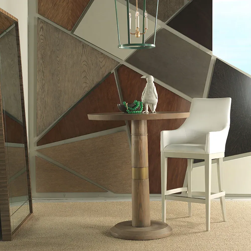 Gimlet Adjustable Height Pub Table - Brown, Oak