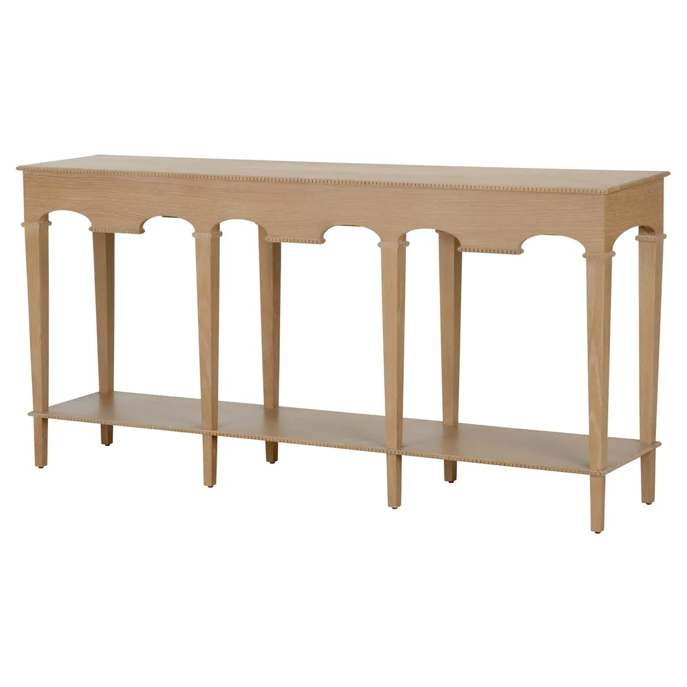 Gio Rectangular Console Table - Cerused Oak