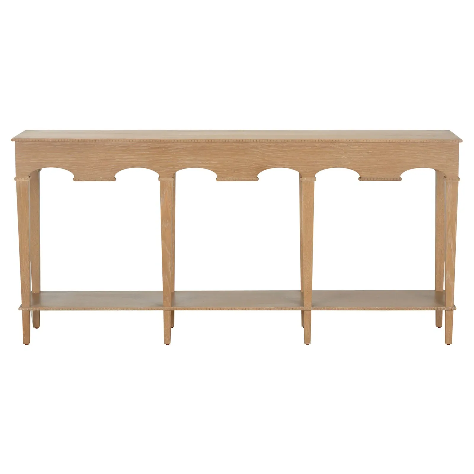 Gio Rectangular Console Table - Cerused Oak image