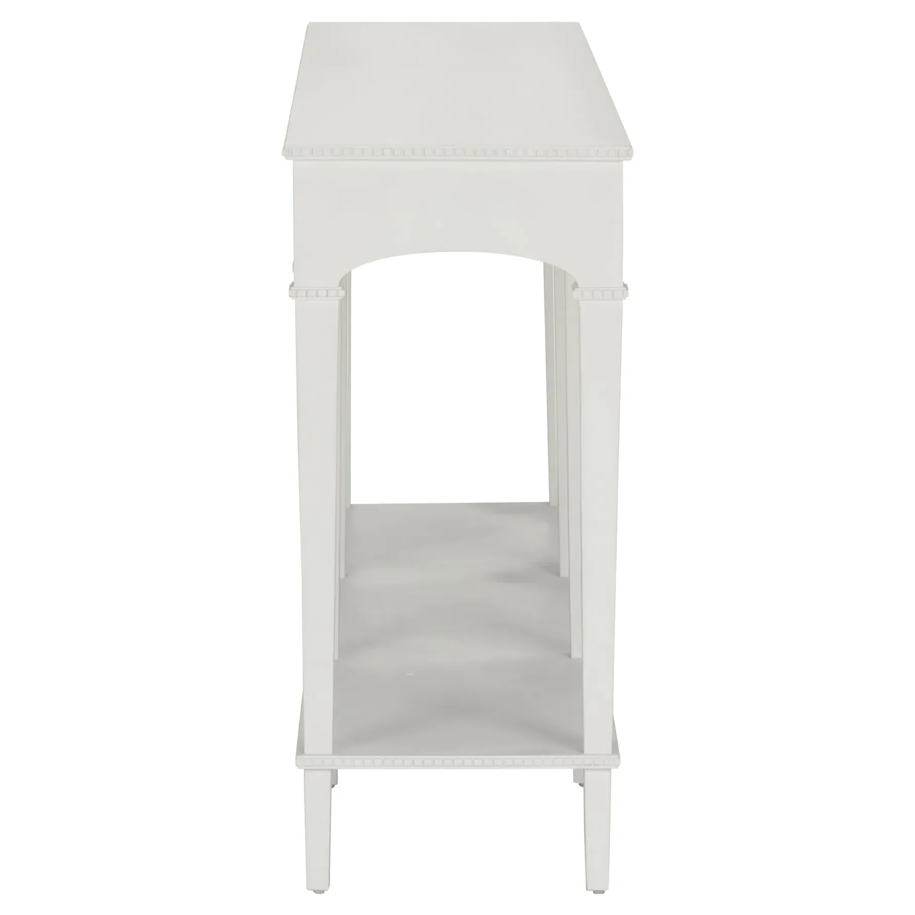 Gio Rectangular Console Table - White