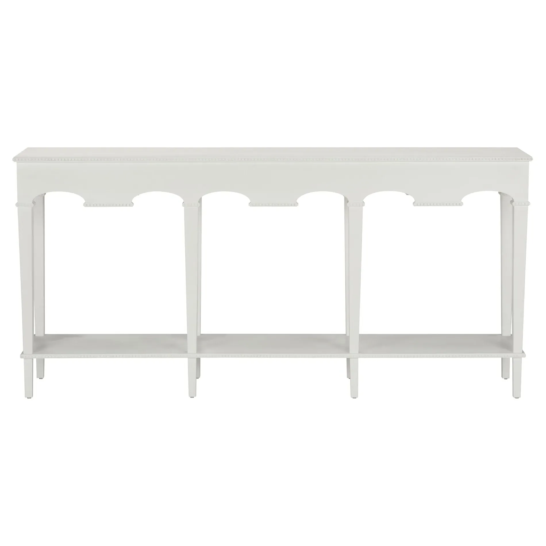 Gio Rectangular Console Table - White