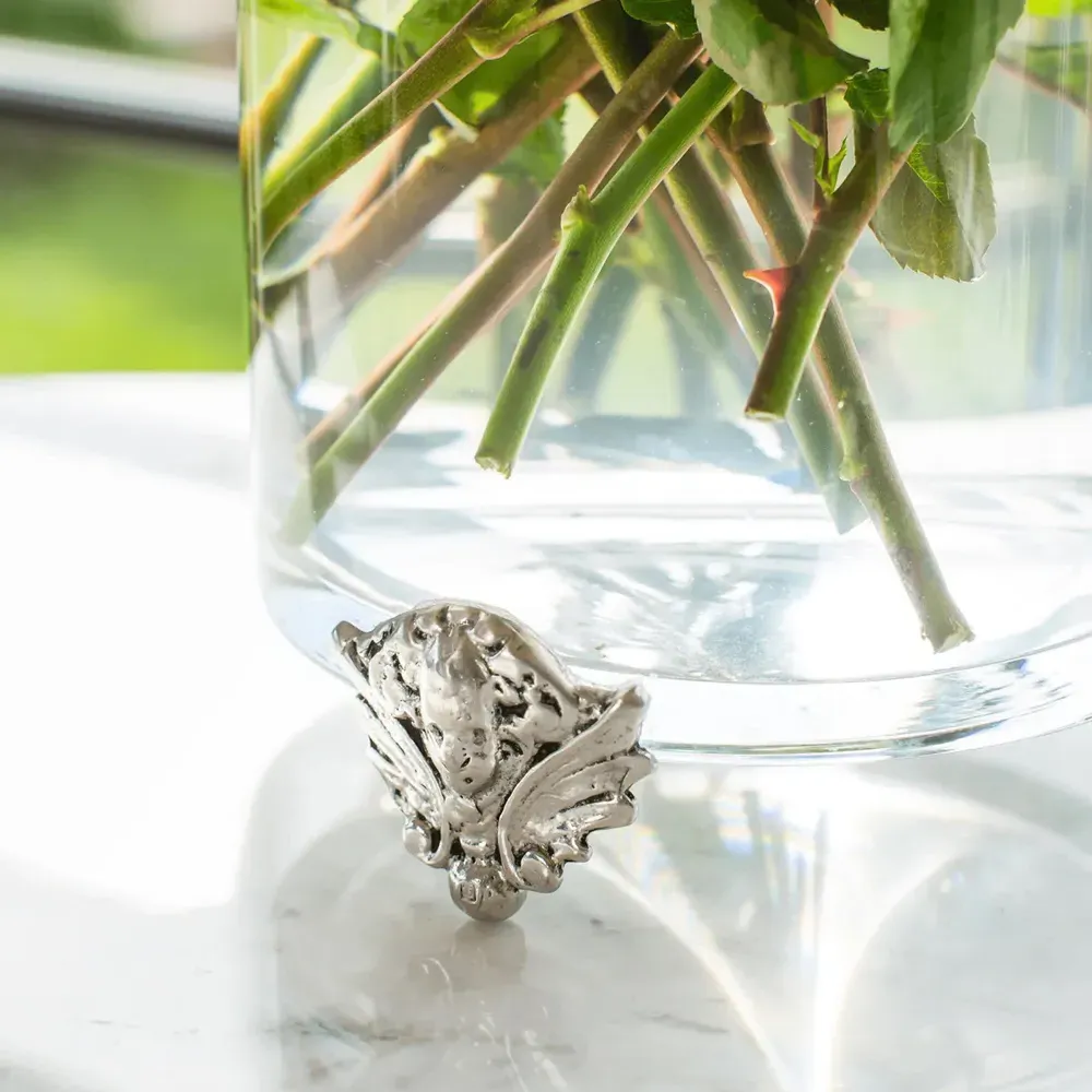 Giovanna French Country Footed Hurricane Candleholder - Clear