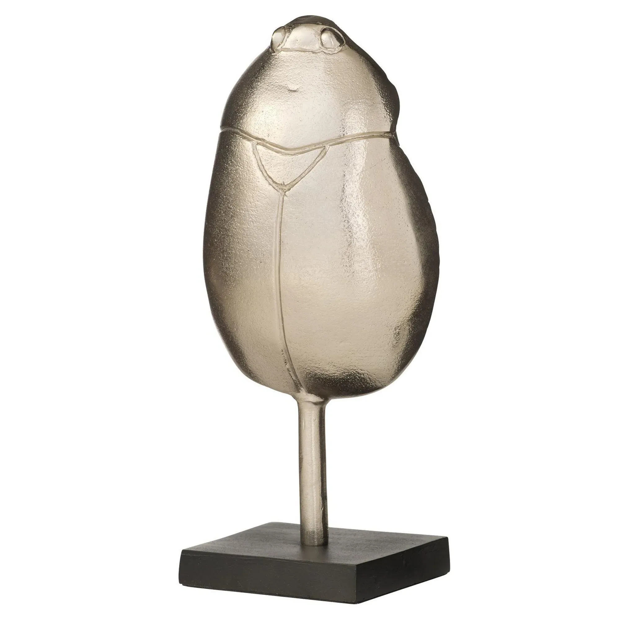 Gita Silver Brass Beetle Sculpture - Grey, Brass