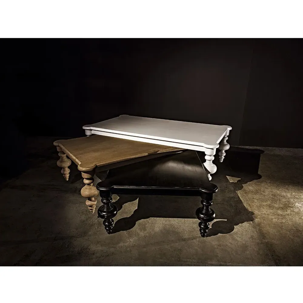 Givelle Rectangular Coffee Table - Weathered Brown, Mahogany