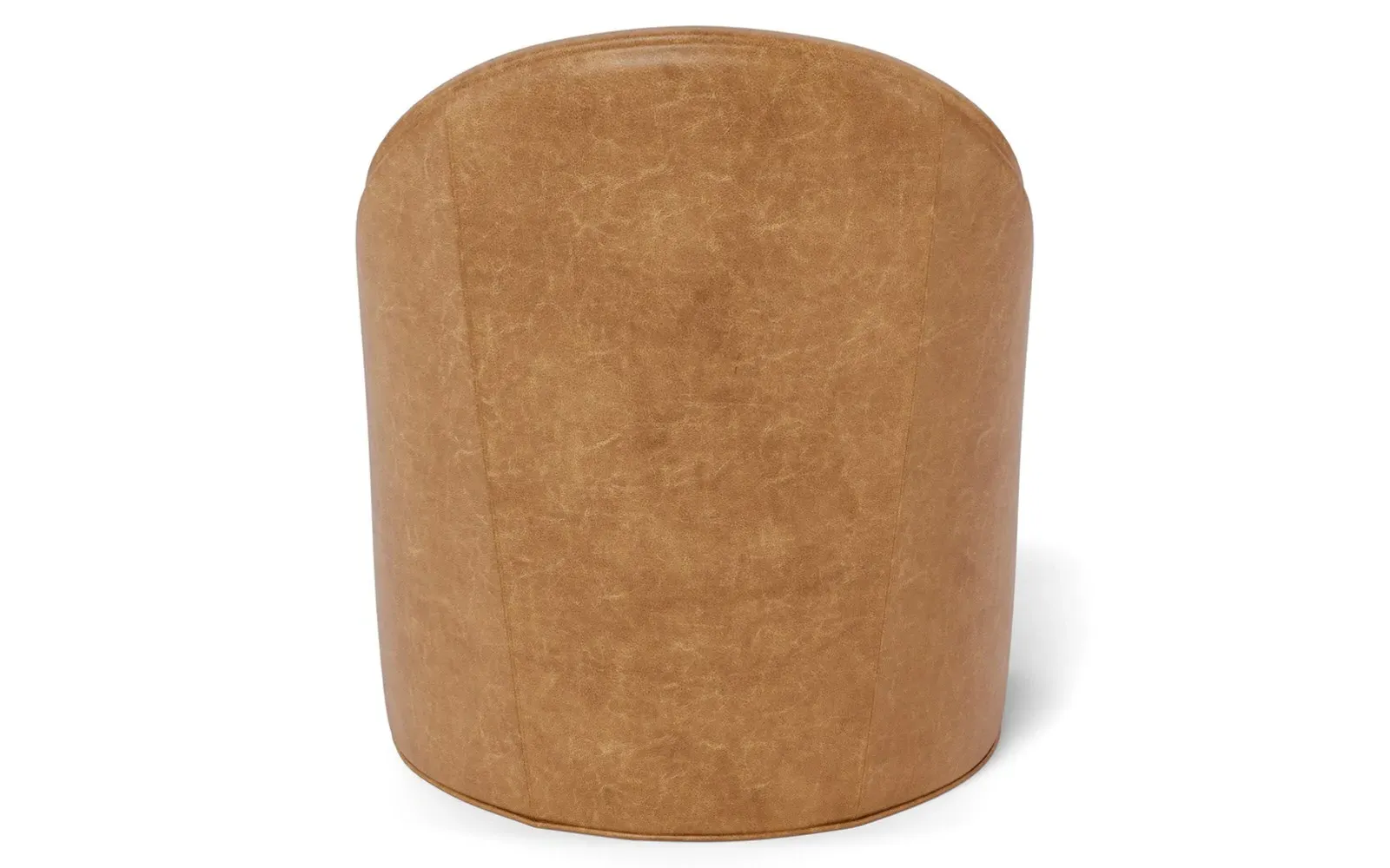 Giverny Swivel Chair - Caramel, Textured Leather