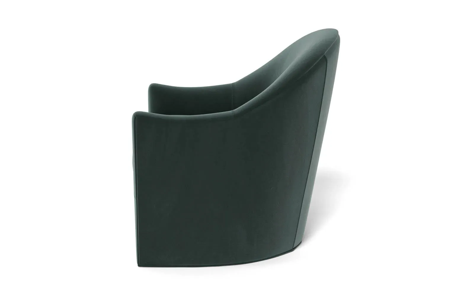 Giverny Swivel Chair - Lagoon, Performance Velvet