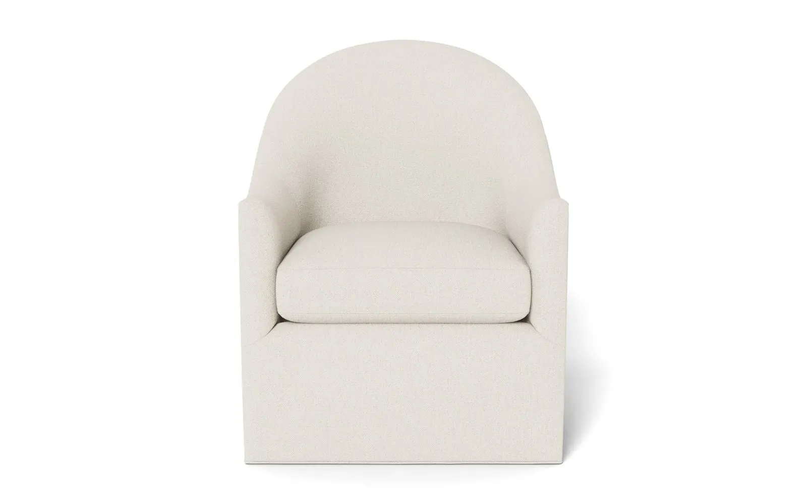 Giverny Swivel Chair - Mascarpone, Performance Basket Weave