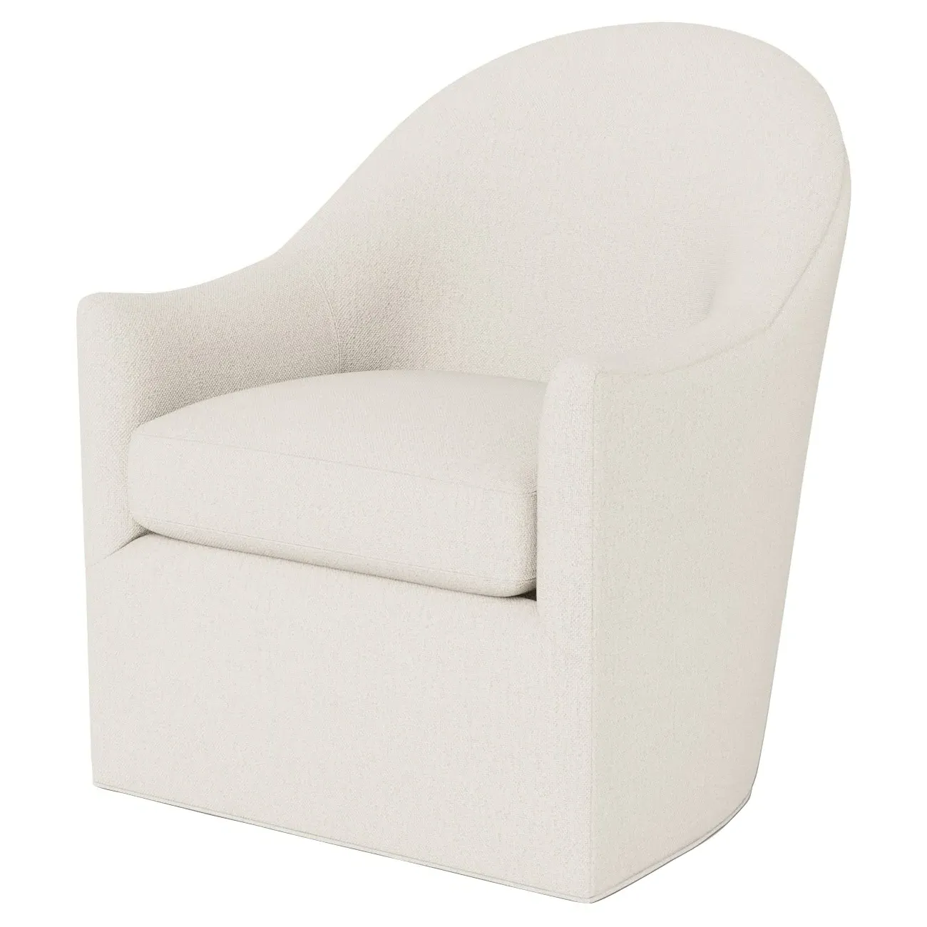 Giverny Swivel Chair - Mascarpone, Performance Basket Weave image