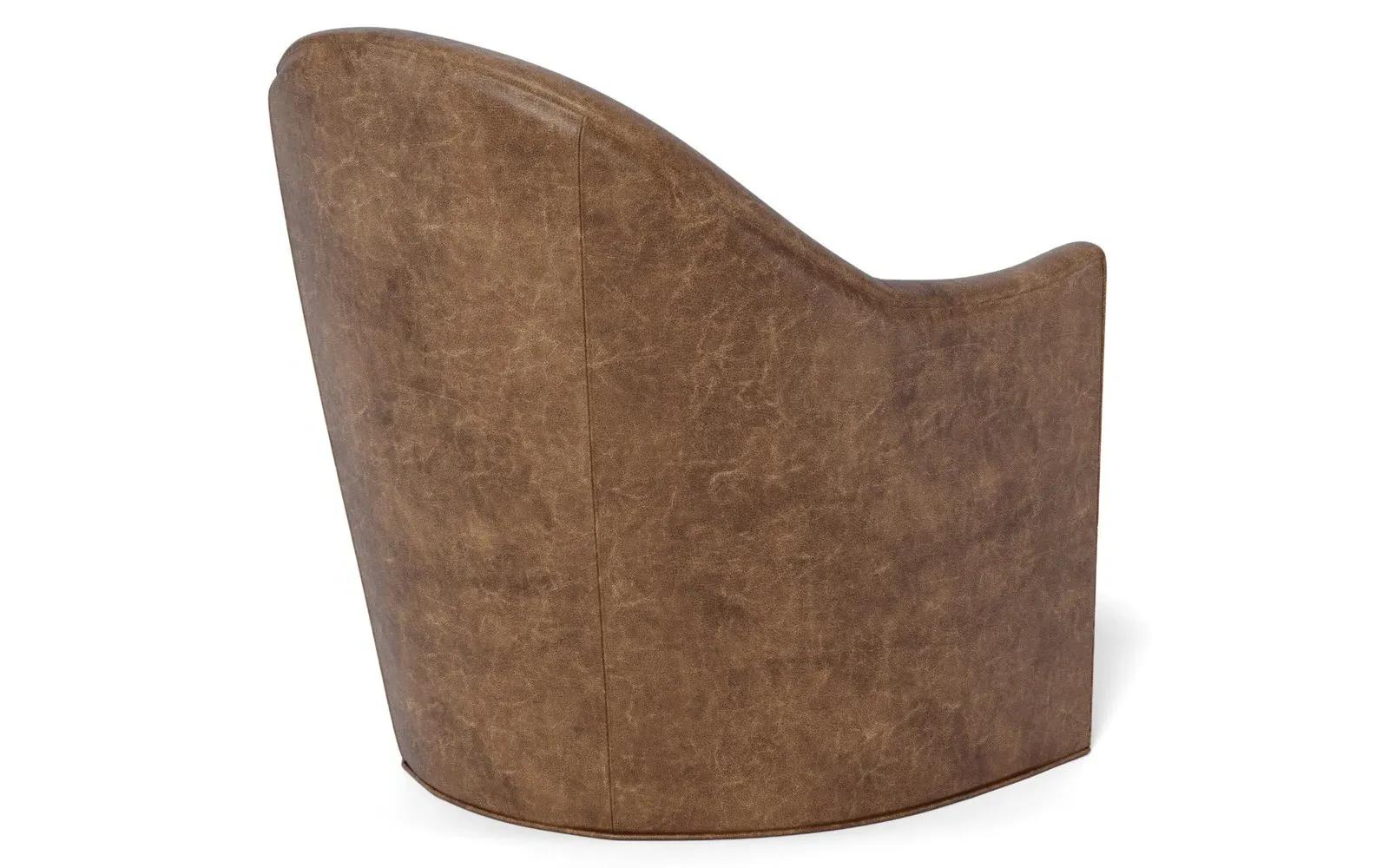 Giverny Swivel Chair - Milk Chocolate, Leather