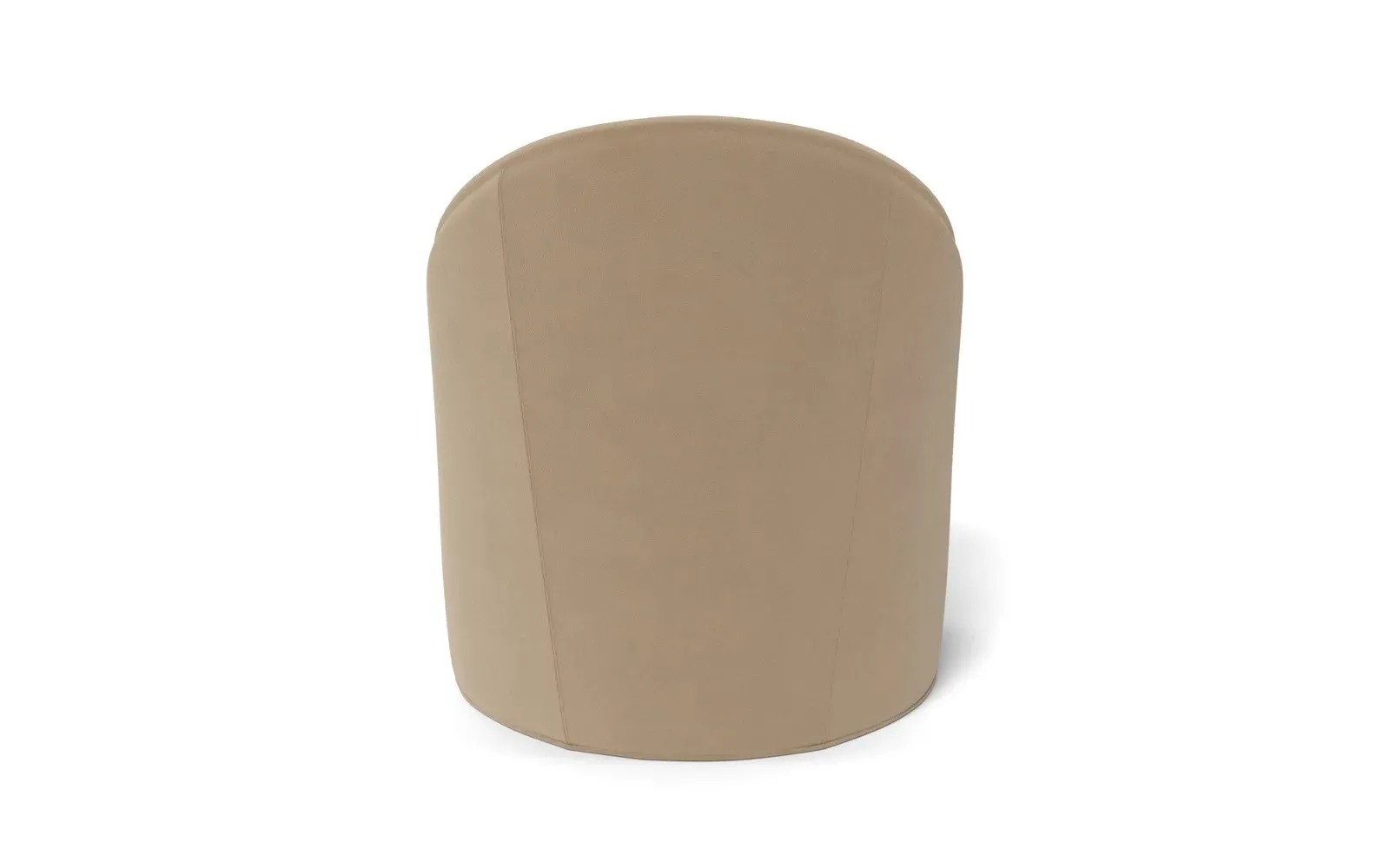 Giverny Swivel Chair - Sand Dune, Performance Velvet