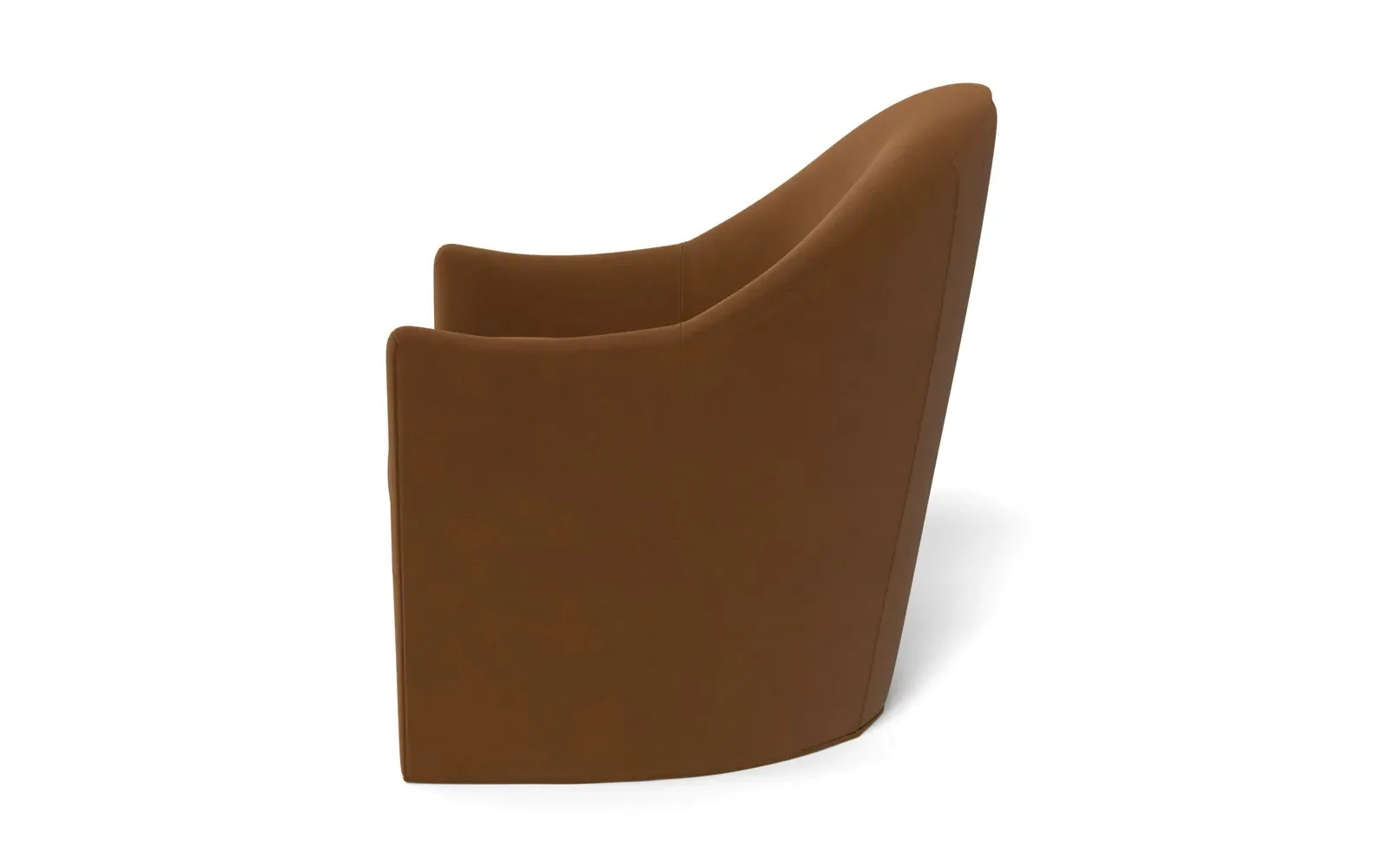 Giverny Swivel Chair - Spice, Performance Velvet