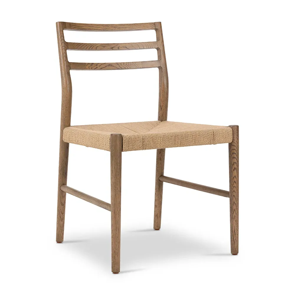 Glenn Ladder Back Dining Chair - Brown, Oak