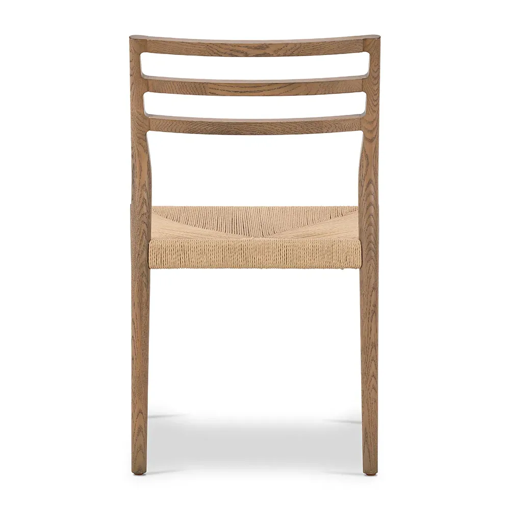 Glenn Ladder Back Dining Chair - Brown, Oak